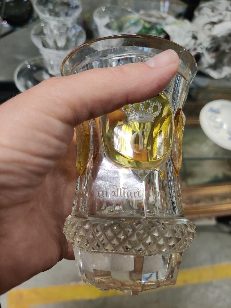 Chope en cristal de Bohême Marienbad